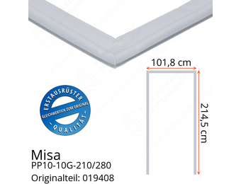 Misa PP10-10G-210/280 Türdichtung 214,5 x 101,8 x 214,5 cm