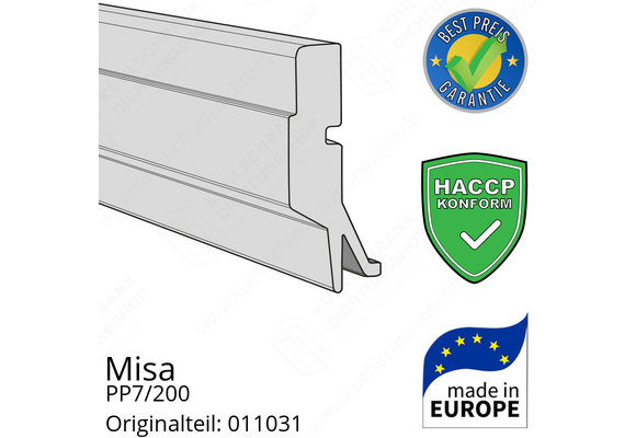 Misa PP7/200 Schleifdichtung (Bodendichtung) breite 76,8 cm