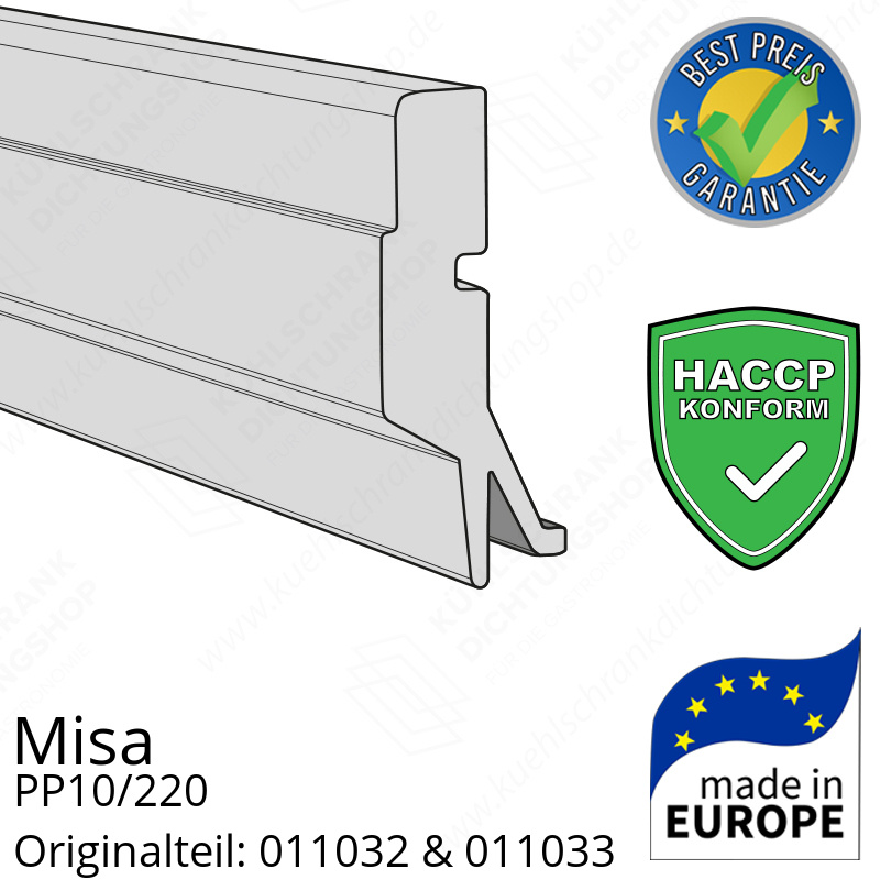 Misa PP10/220 Schleifdichtung (Bodendichtung) breite 87,3 cm