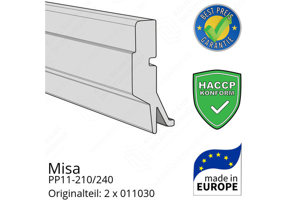 Misa PP11-210/240 Schleifdichtung (Bodendichtung) breite 107,8 cm