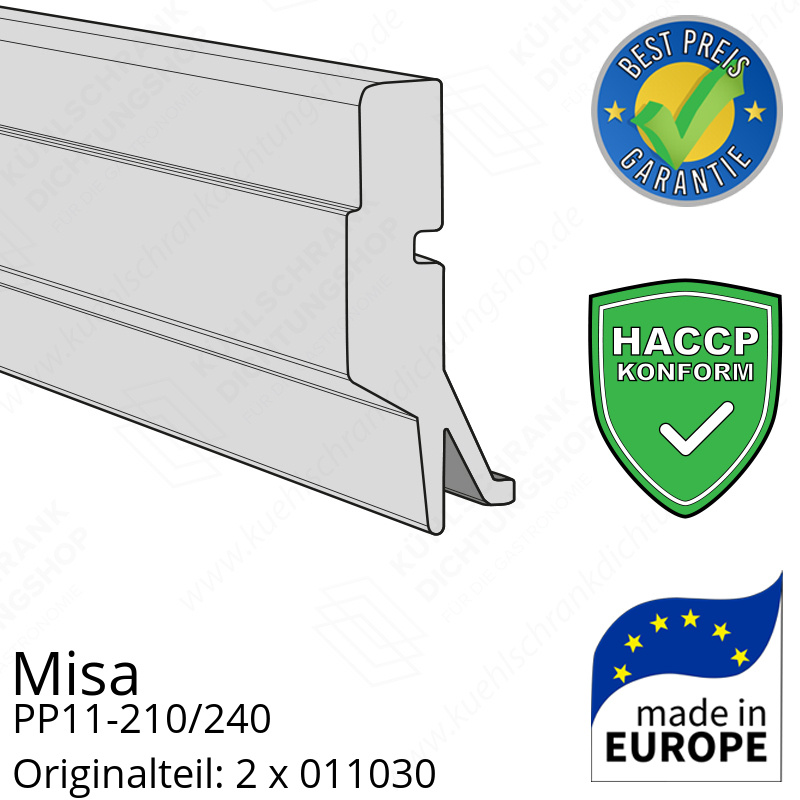 Misa PP11-210/240 Schleifdichtung (Bodendichtung) breite 107,8 cm