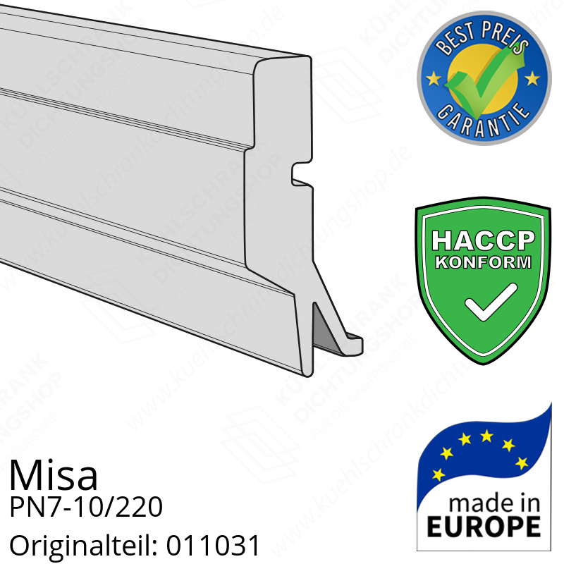Misa PN7-10/220 Schleifdichtung (Bodendichtung) breite 76,8 cm