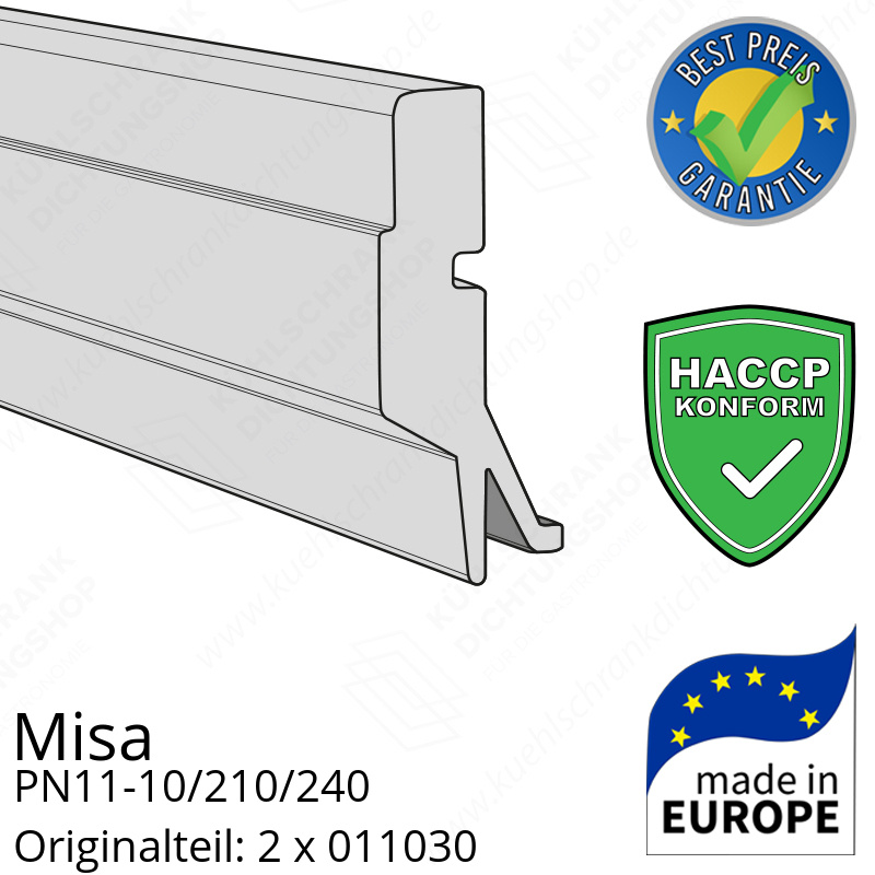Misa PN11-10/210/240 Schleifdichtung (Bodendichtung) breite 107,8 cm