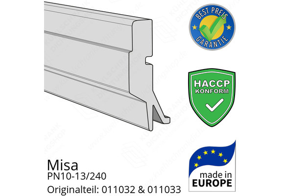 Misa PN10-13/240 Schleifdichtung (Bodendichtung) breite 87,3 cm