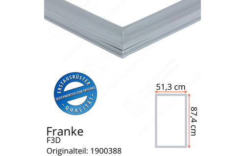 Franke F3D Türdichtung 87,4 x 51,3 cm