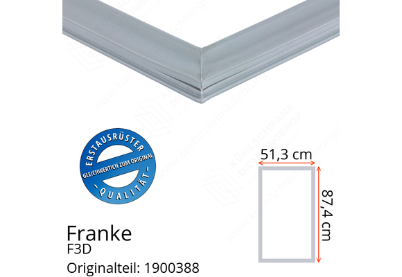 Franke F3D Türdichtung 87,4 x 51,3 cm