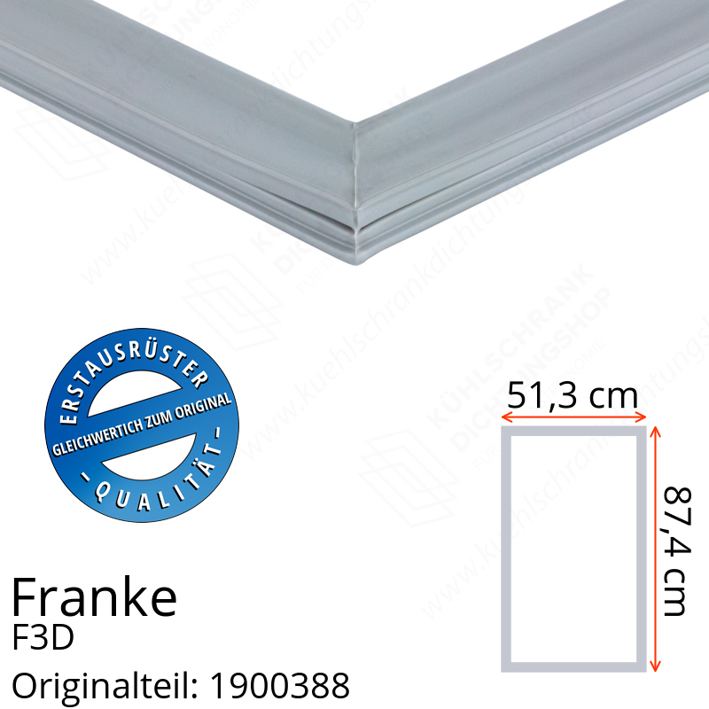 Franke F3D Türdichtung 87,4 x 51,3 cm