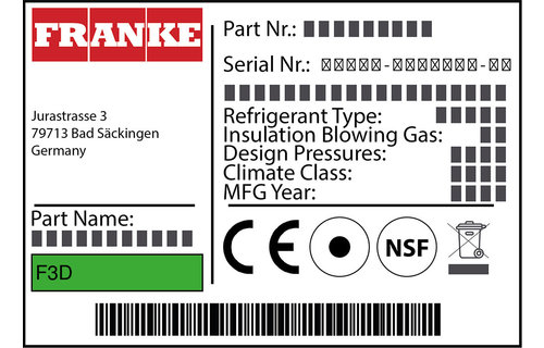 Franke F3D Türdichtung 87,4 x 51,3 cm