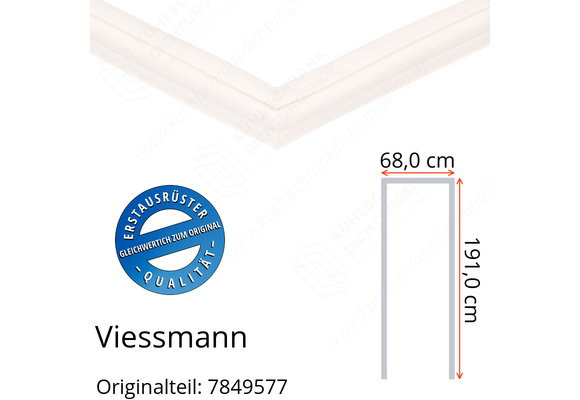 Viessmann Türdichtung 191,0 x 68,0 x 191,0 cm Ersatzteil: 7849577