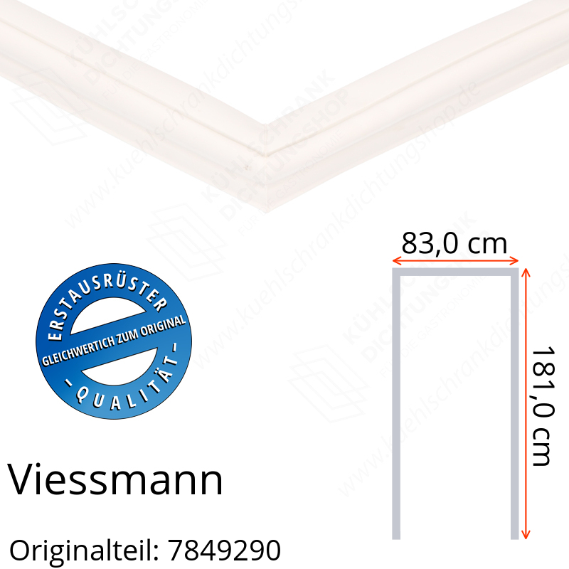 Viessmann Türdichtung 181,0 x 83,0 x 181,0 cm Ersatzteil: 7849290