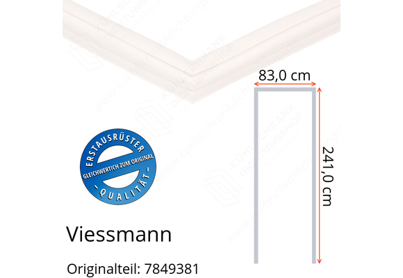 Viessmann Türdichtung 241,0 x 83,0 x 241,0 cm Ersatzteil: 7849381