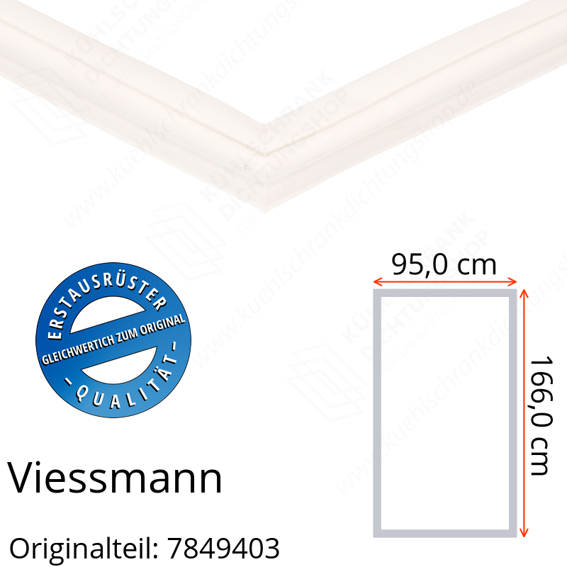 Viessmann Türdichtung 166,0 x 95,0 cm Ersatzteil: 7849403