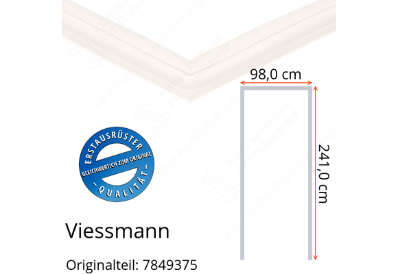 Viessmann Türdichtung 241,0 x 98,0 x 241,0 cm Ersatzteil: 7849375
