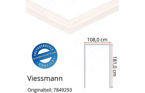 Viessmann Türdichtung 181,0 x 108,0 x 181,0 cm Ersatzteil: 7849293
