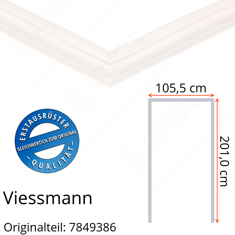 Viessmann Türdichtung 201,0 x 105,5 x 201,0 cm Ersatzteil: 7849386