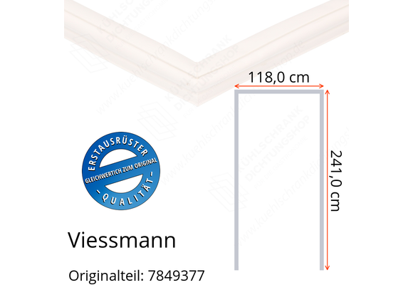 Viessmann Türdichtung 241,0 x 118,0 x 241,0 cm Ersatzteil: 7849377