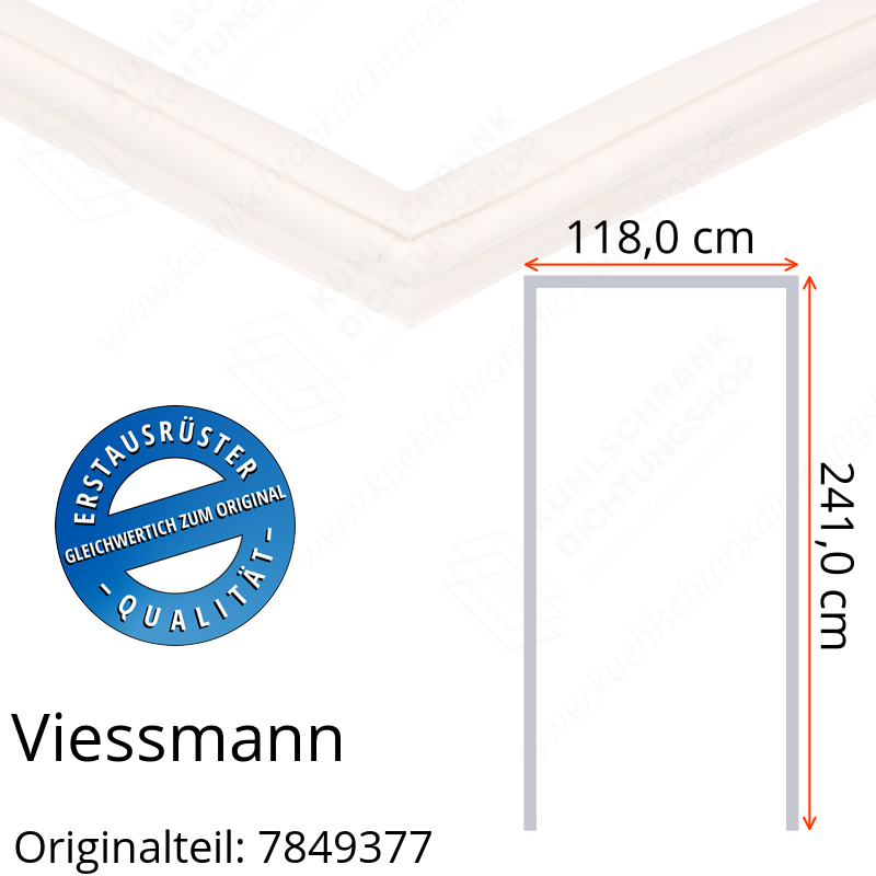 Viessmann Türdichtung 241,0 x 118,0 x 241,0 cm Ersatzteil: 7849377