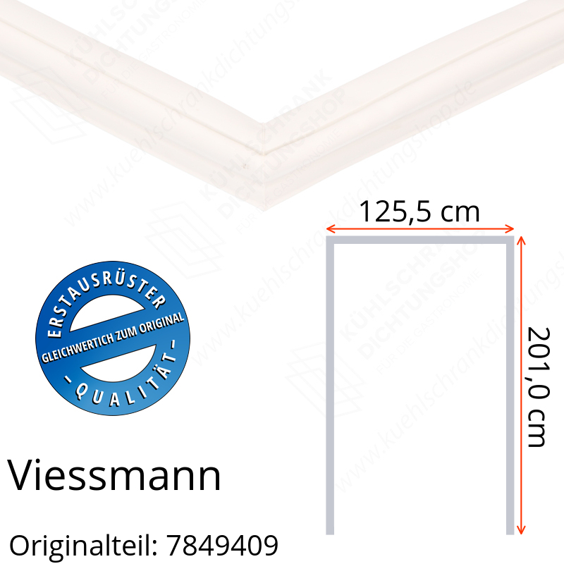 Viessmann Türdichtung 201,0 x 125,5 x 201,0 cm Ersatzteil: 7849409