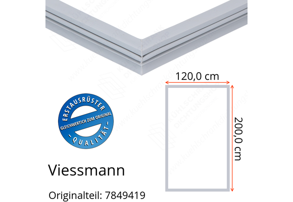 Viessmann Türdichtung 200,0 x 120,0 cm Ersatzteil: 7849419