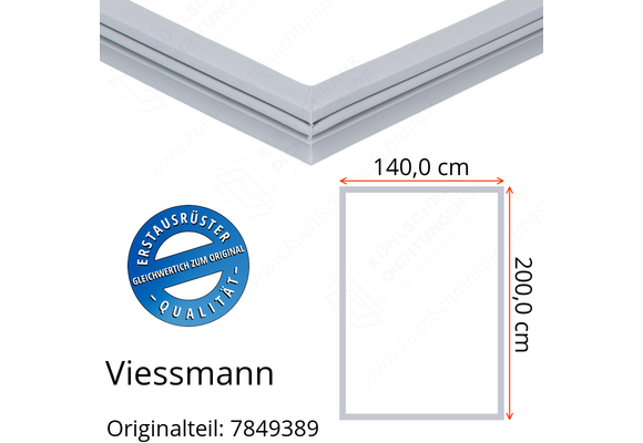 Viessmann Türdichtung 200,0 x 140,0 cm Ersatzteil: 7849389