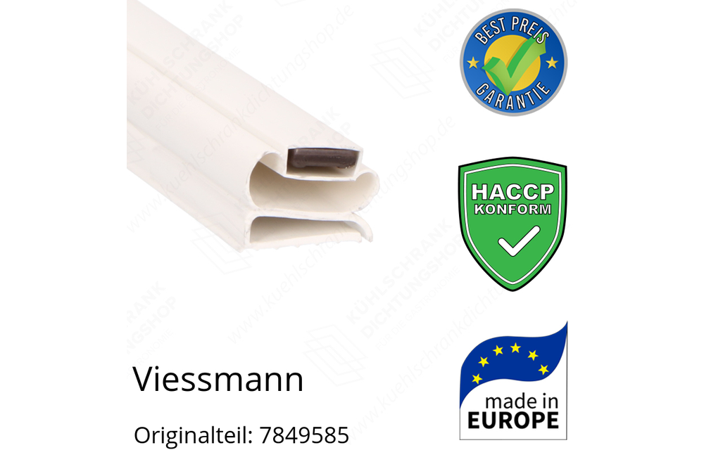 Viessmann Türdichtung, Ersatzteil: 7849585, Maße: 186,4 x 63,9 cm -  Kühlschrankdichtungshop