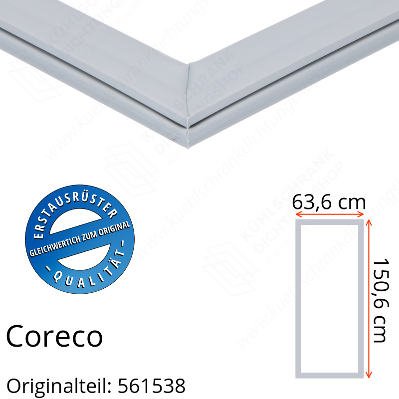 Coreco Türdichtung 150,6 x 63,6 cm Ersatzteil: 561538 für verschiedene Modelle