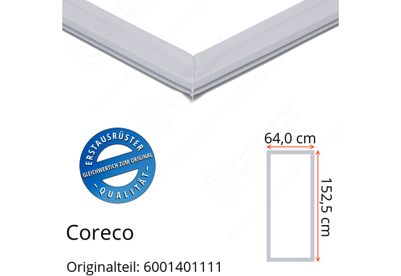 Coreco Türdichtung 152,5 x 64,0 cm Ersatzteil: 6001401111 für verschiedene Modelle