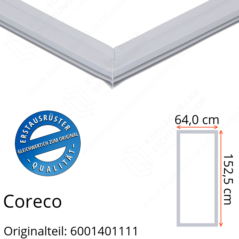 Coreco Türdichtung 152,5 x 64,0 cm Ersatzteil: 6001401111 für verschiedene Modelle
