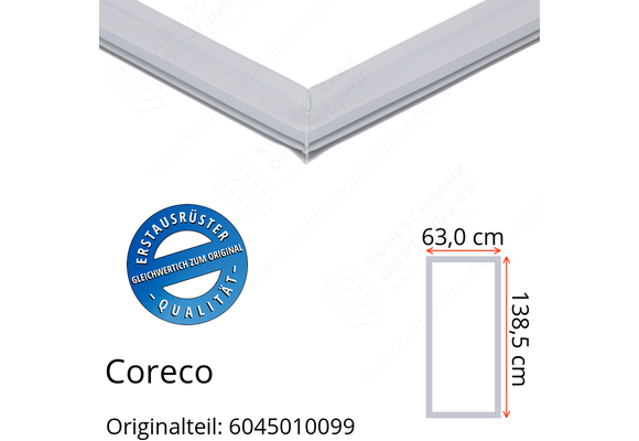 Coreco Türdichtung 138,5 x 63,0 cm Ersatzteil: 6045010099 für verschiedene Modelle