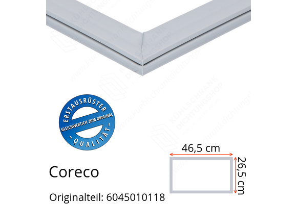 Coreco Schubladendichtung 26,5 x 46,5 cm Ersatzteil: 6045010118 für verschiedene Modelle