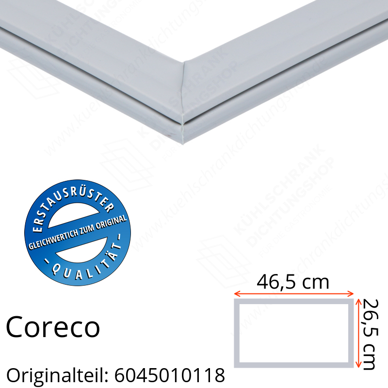 Coreco Schubladendichtung 26,5 x 46,5 cm Ersatzteil: 6045010118 für verschiedene Modelle