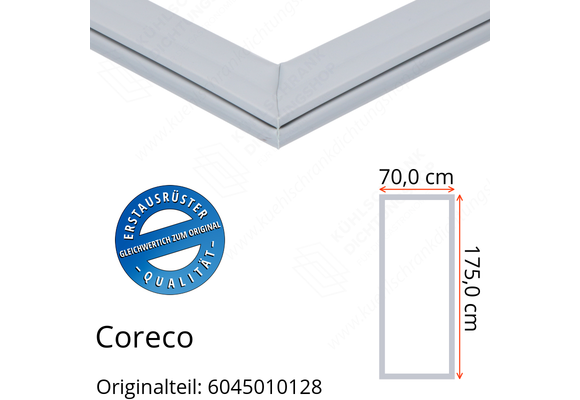 Coreco Türdichtung 175,0 x 70,0 cm Ersatzteil: 6045010128 für verschiedene Modelle