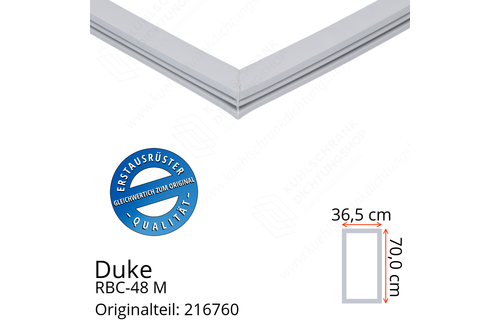 Duke RBC-48 M Türdichtung 70,0 x 36,5 cm
