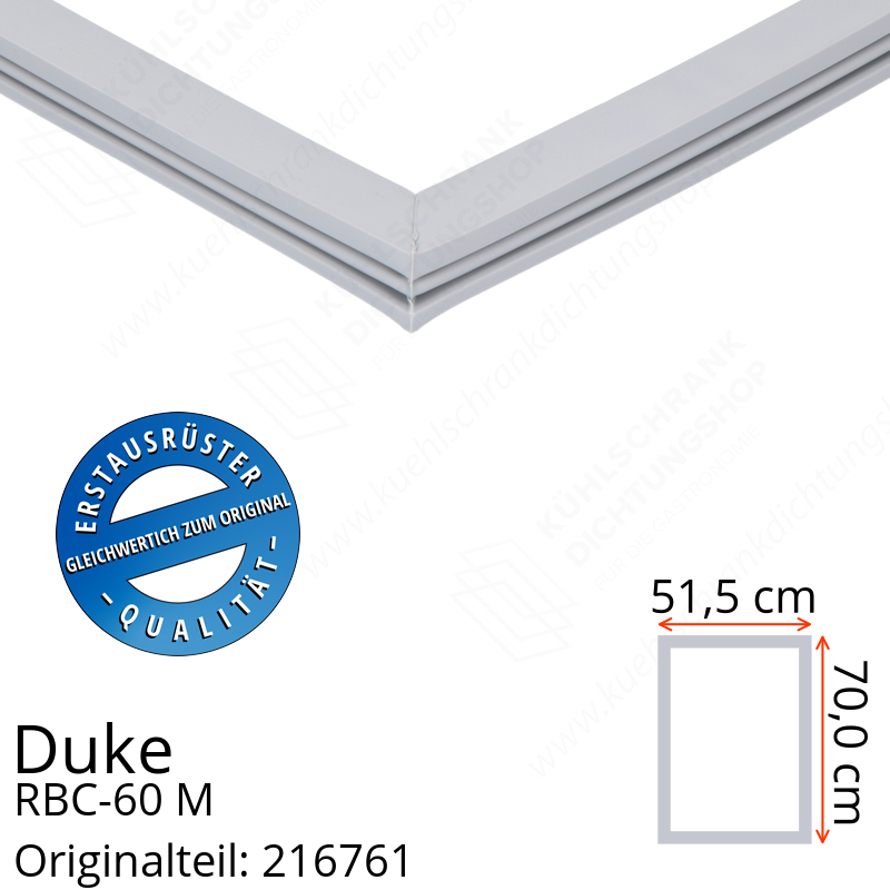 Duke RBC-60 M Türdichtung 70,0 x 51,5 cm