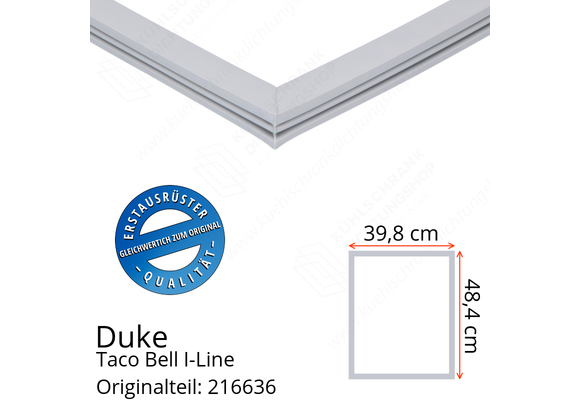 Duke Taco Bell I-Line Türdichtung 48,4 x 39,8 cm