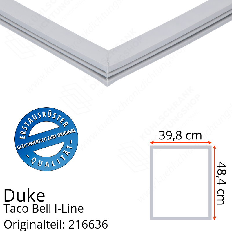 Duke Taco Bell I-Line Türdichtung 48,4 x 39,8 cm