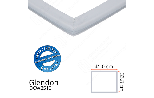 Glendon DCW2513 Türdichtung 33,8 x 41,0 cm