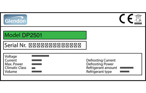 Glendon DP2501 Türdichtung 68,5 x 60,7 cm