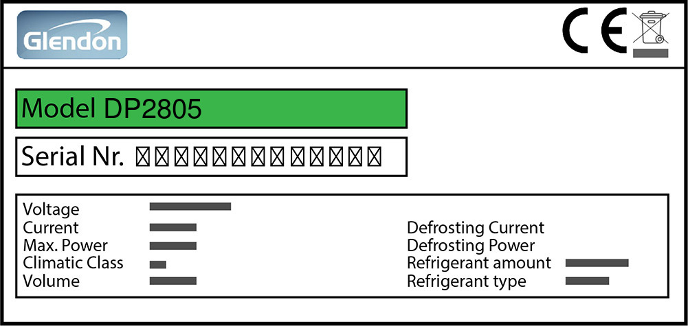 Glendon DP2805 Türdichtung 68,5 x 60,7 cm