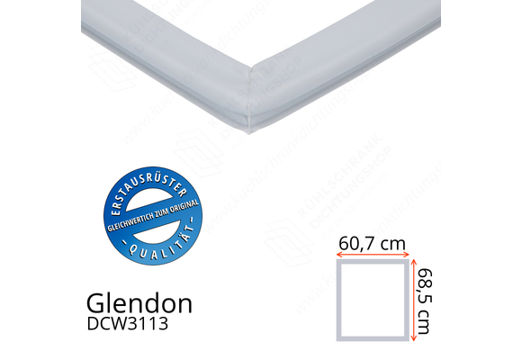 Glendon DCW3113 Türdichtung 68,5 x 60,7 cm