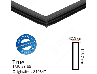 True TMC-58-SS Türdichtung 145,7 x 32,5 cm (Profil schmal)