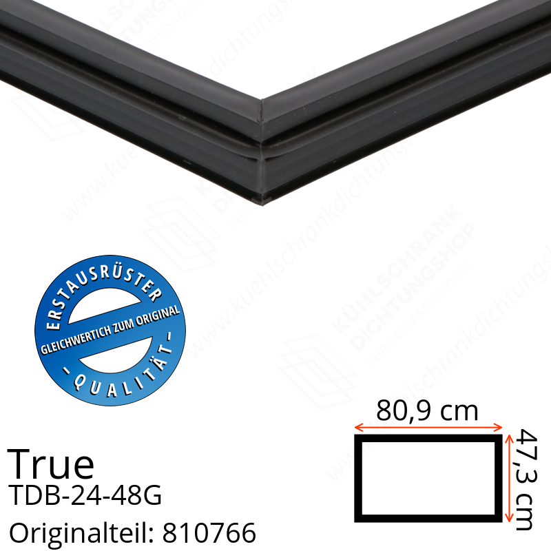 True TDB-24-48G Schubladendichtung 47,3 x 80,9 cm (Profil schmal)