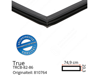 True TRCB-82-86 Schubladendichtung 20,3 x 74,9 cm (Profil schmal)