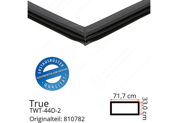 True TWT-44D-2 Schubladendichtung 33,0 x 71,7 cm (Profil schmal)