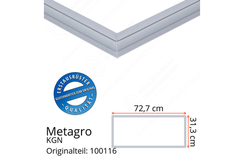 Metagro KGN 2/1-200 Schubladendichtung 31,3 x 72,7 cm