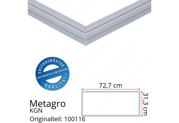 Metagro KGN 2/1-200 Schubladendichtung 31,3 x 72,7 cm