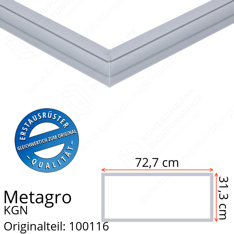 Metagro KGN 2/1-200 Schubladendichtung 31,3 x 72,7 cm