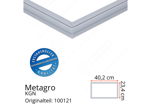 Metagro KGN 1/1-150 Schubladendichtung 23,4 x 40,2 cm
