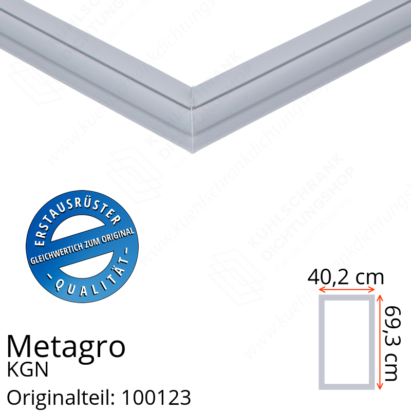 Metagro KGN 1/1-hoch Türdichtung 69,3 x 40,2 cm