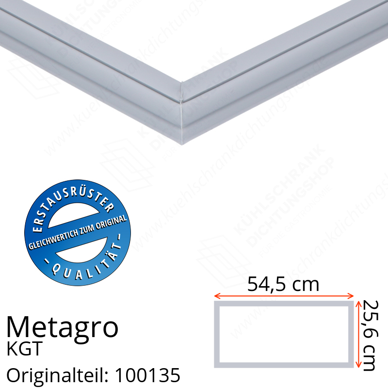 Metagro KGT 1/3-oben Schubladendichtung 25,6 x 54,5 cm